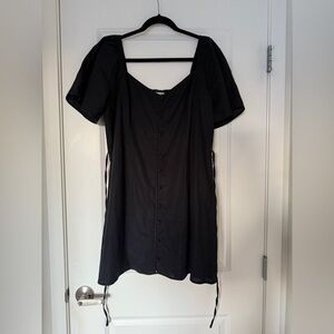 Abercrombie & Fitch Linen Blend Button-Down Dress